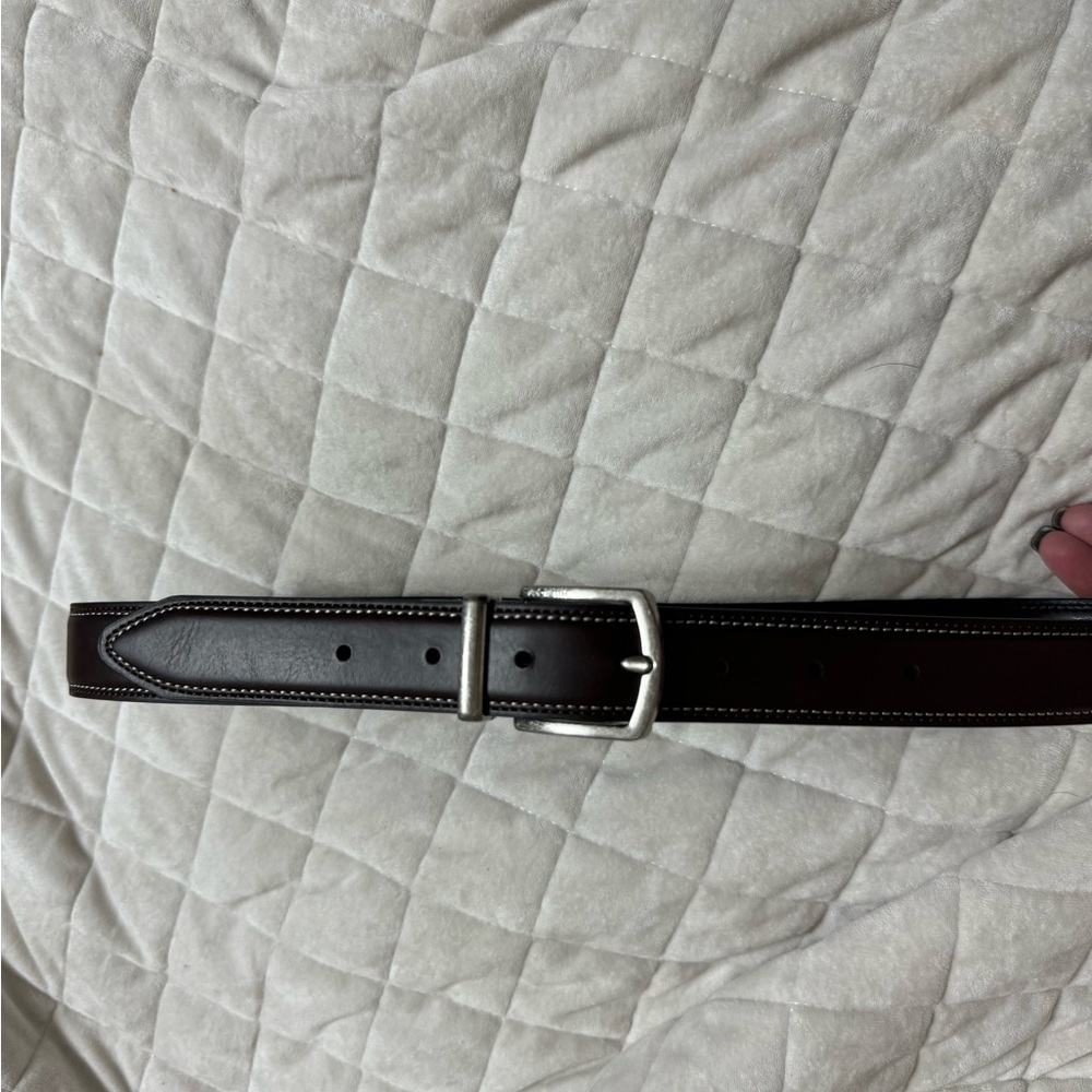 Tommy Hilfiger size 30-32 belt. Dark brown